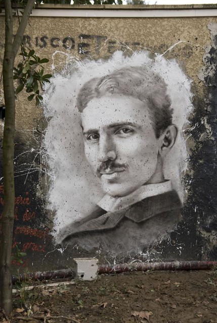 Nikola Tesla painted portrait _DDC3407