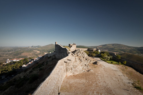 castle portugal wall landscape ancient hill medieval marvao portalegre portugal2009 marvão
