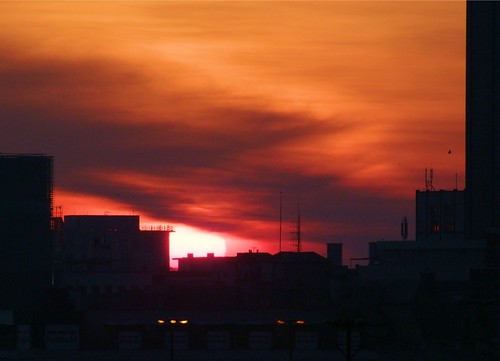 city morning roof cloud sun sunrise poland polska jacek wasaw masovia