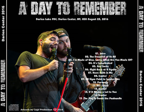 A Day To Remember-Darien Center 2016 back