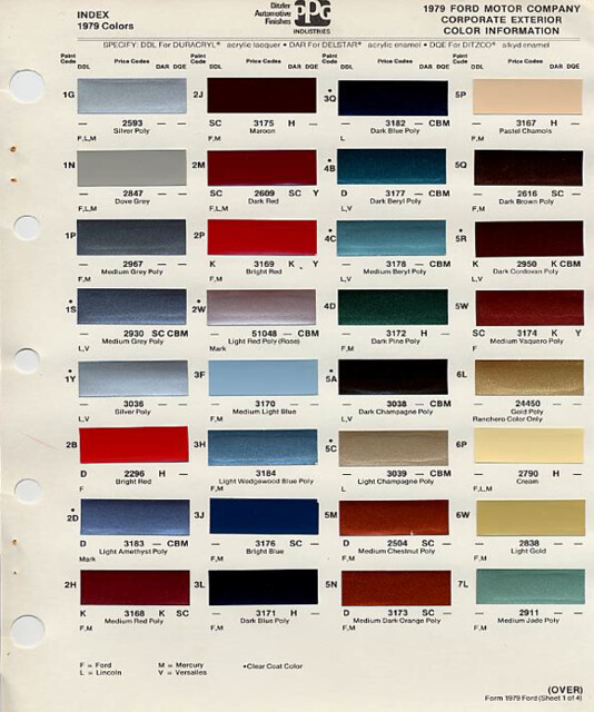 1997 Ford paint colors #1