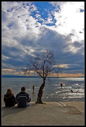 winter sea sky playing cold tree beach sunshine bath picigin platinumheartaward