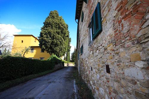 road italy tree muro wall alberi way geotagged casa strada italia stones wide tuscany toscana sigma1020 impruneta eos40d six72 villalaquerce