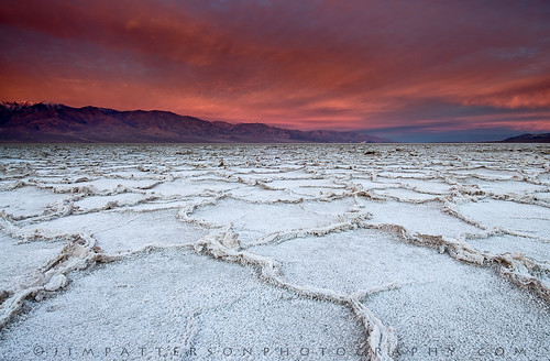 california morning pink sky mountains color nature clouds sunrise crust landscape dawn colorful desert natural patterns salt dry rope basin saltflats crusty daybreak formations newyearsday mojavedesert 2010 badwater deathvalleynationalpark nikkor1224mm inyocounty graduatedneutraldensityfilter singhray nikond300 jimpattersonphotography jimpattersonphotographycom seatosummitworkshops seatosummitworkshopscom