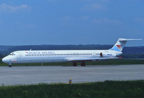 Croatia Airlines MD-82; YU-ANO, June 1991/ DTV