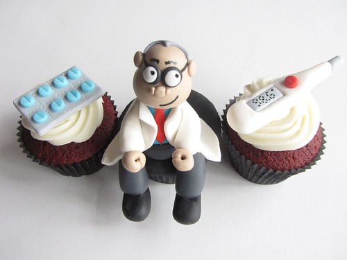 Doctor Themed Cupcakes
