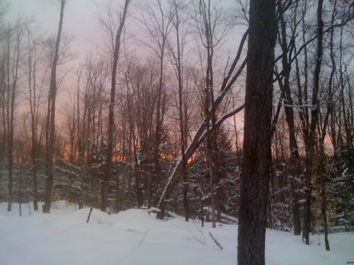 winter sunset snow skiing colton xc xcskiing higley higleyflow 02202010