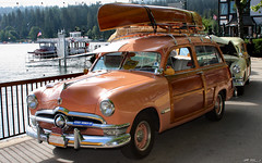 1950 Ford Custom woody - orange - fvl