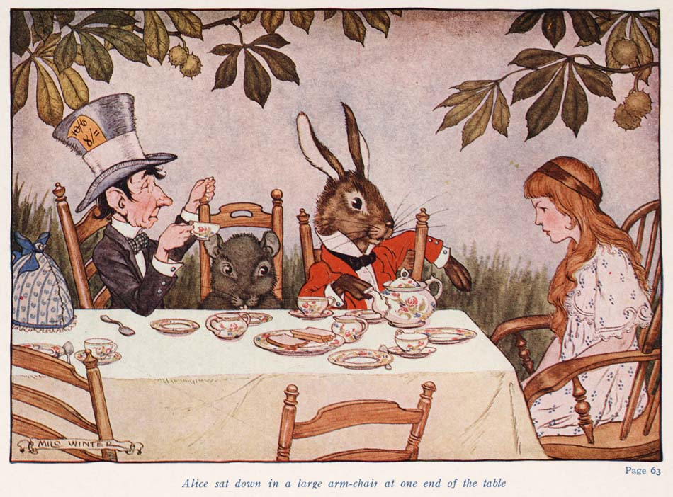 Alice in Wonderland (Illustrator: Winter, 1924) Mad Tea Party