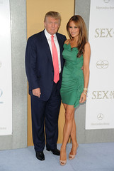 Donald Trump (L) and Melania Trump attend "Sex And The City 2" Premiere presented by Mercedes-Benz And Maybach at Radio City Music Hall on May 24, 2010 in New York City.