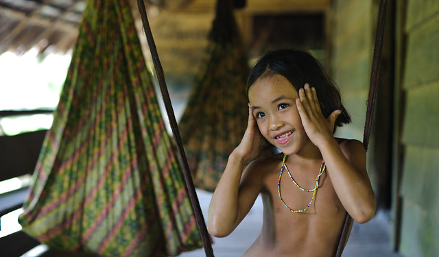 Smiling Mentawai girl