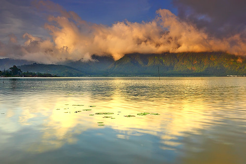 bali lake nature indonesia landscape