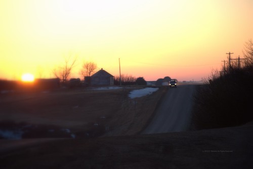 road sunset shadow night rural truck geotagged evening nikon dusk picasa saturday alberta shade dalum d60 halfton geo:lat=51299818 geo:lon=112631578