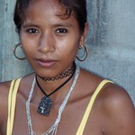 Another photo of this beautiful woman - Mujer hermosa; Cacaopero, Morazán, El Salvador