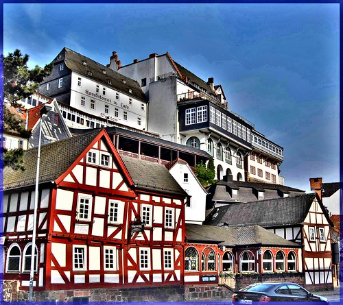 street city houses germany deutschland town hessen roofs stadt allemagne marburg germania häuser dächer strase