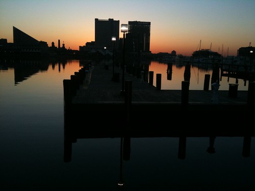 water sunrise aquarium morninglight md baltimore calm basin sailboats innerharbor glassy