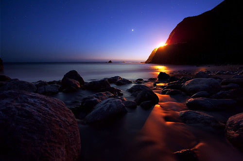 ocean california blue sunset sky motion blur reflection beach water stars one evening highwayone big highway rocks stream pacific bigsur calm sur hdr limekiln