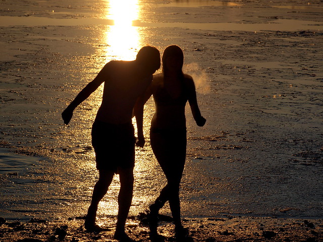 Romance on the beach in -10
