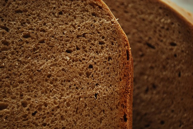 Sliced  closeup  Dark Rye Bread  Alpha + bread machine  Flickr  Photo Sharing!