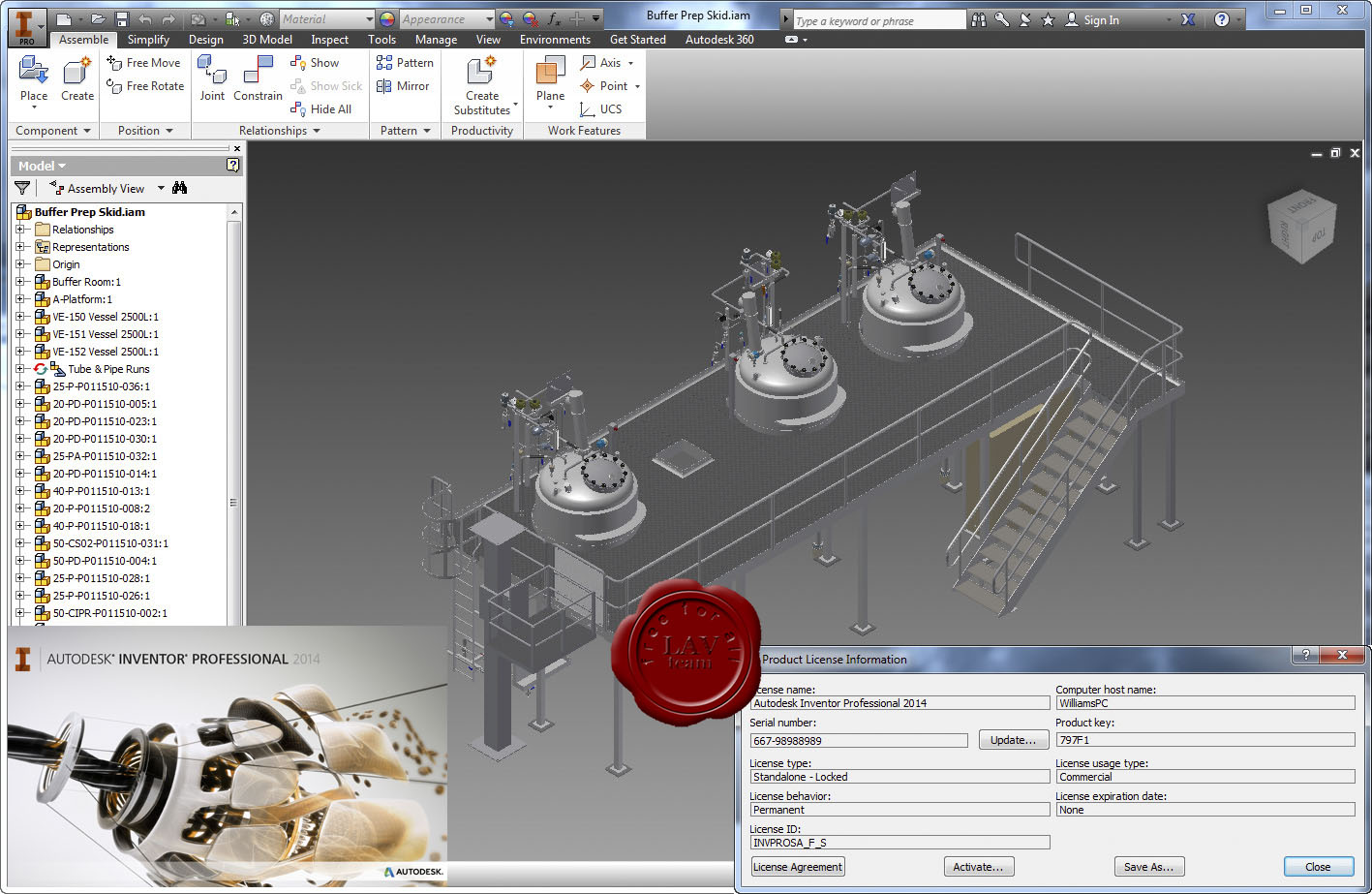 Design with Autodesk Inventor Professional 2014 Service Pack 1 Update 3
