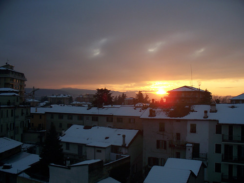 sunset sky sun snow clouds italia tramonto nuvole cielo neve sole ovada