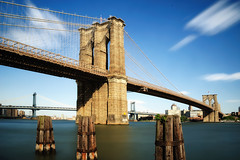 Midday Long Exposure, Brooklyn Bridge, New York City