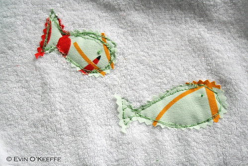 Appliqued Fish with IKEA Fabric