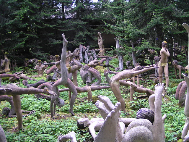 Statues doing Yoga