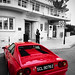 Ferrari Red in the City