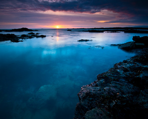 longexposure blue sea seascape rock clouds sunrise paul gold coast scotland nikon purple © mcgee calm seacliff again eastlothian d300 paulmcgee donotusewithoutpriorpermission pmmphoto ©paulmcgee