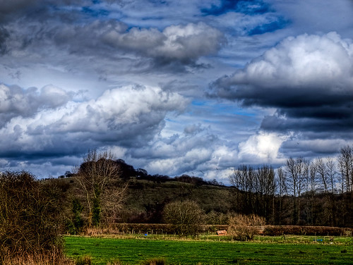 clouds landscape geotagged hill hampshire winchester hdr watermeadows stcatherineshill geo:lat=51039063 geo:lon=1322896