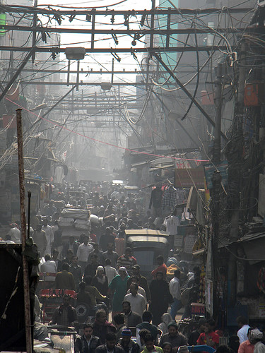 apocalyptic view of Old Delhi