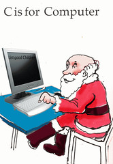 Father Christmas ABC 'C is for Computer!'  (Animation)