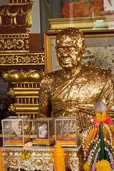 Mummified monk at Wat Khanaram Koh Samui