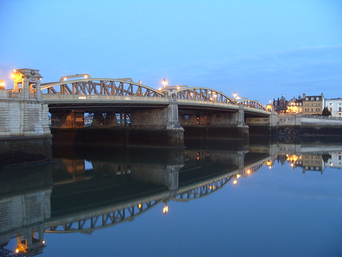 uk bridge blue sunset sky water river geotagged kent rochester medway strood geo:lat=51392691 geo:lon=0499209