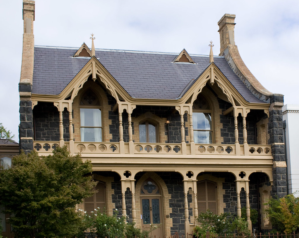 Gothic House in Hotham Street, East Melbourne Australia