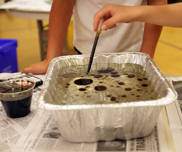 oil spill experiment for high school