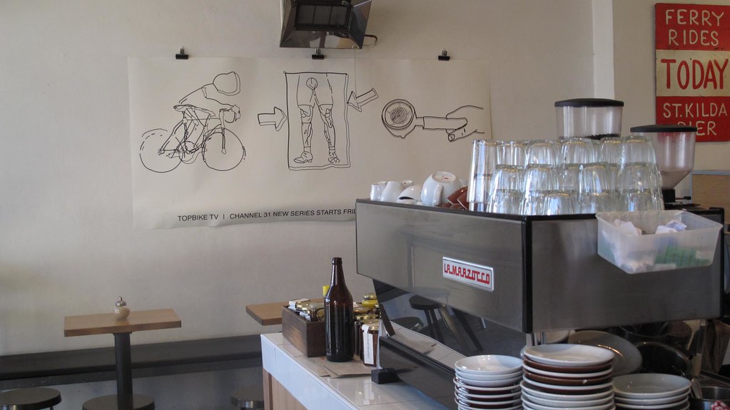 Melbourne cyclist café