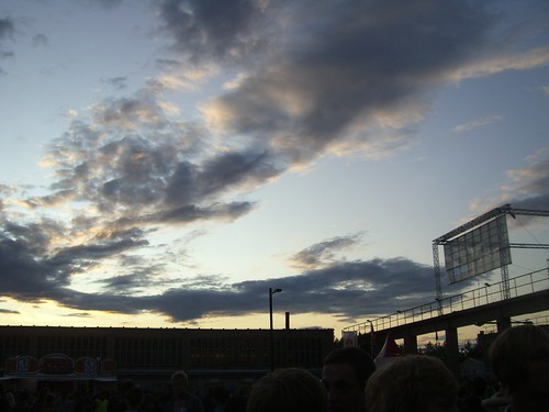 sunset sky festival clouds concert melt meltfestival