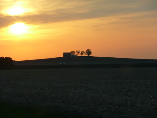 county sunset rural illinois hill il champaign