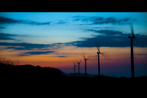 sunset silhouette windmills electricity tamron1750mmf28 nikond90 banguiwindfarm banguiilocosnorte