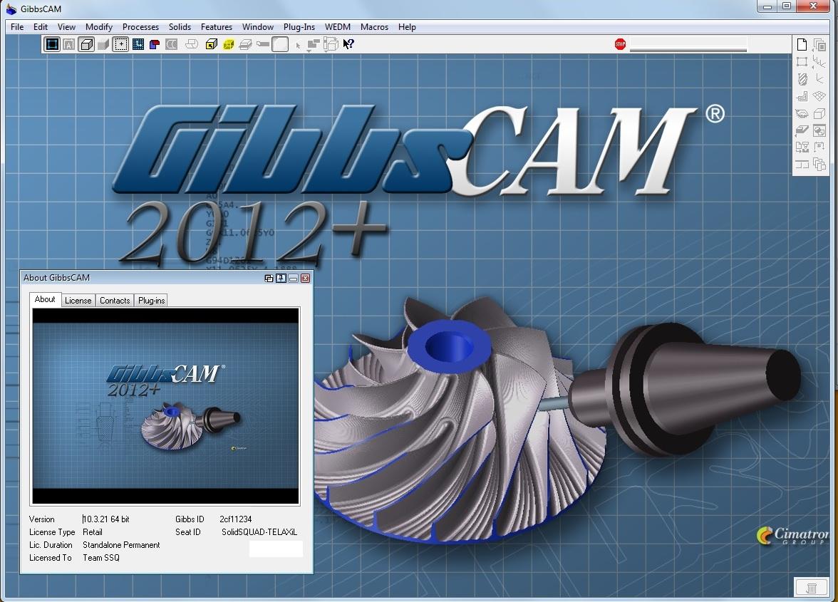 Working with GibbsCAM 2012 Build 10.3.21.0 win32 win64
