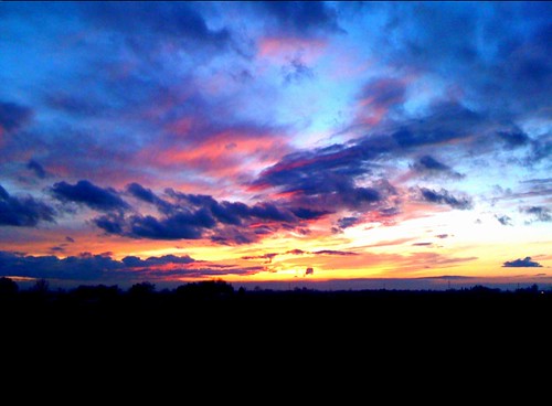 cameraphone winter sunset colors idaho 2010