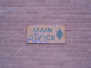 main office sign