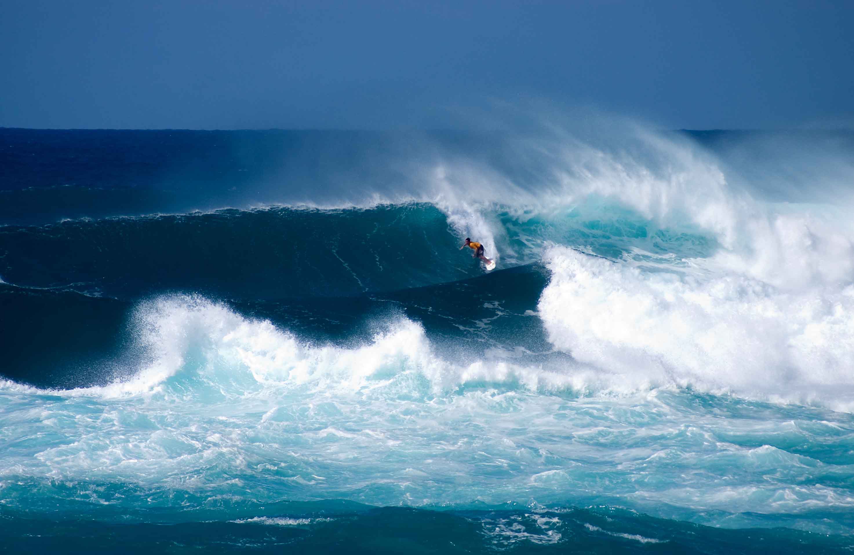Surfing on Hawaii