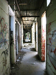 Abandoned Factory Hallway