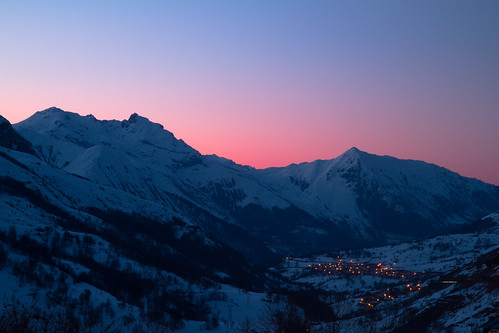 sunset snow france mountains skiing clear 7d fullsize 3valleys ptype snowboaring nd4 les3vallées cokinfilters directskicom canoneos7d