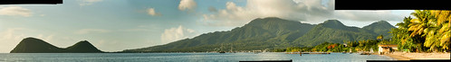 panorama mountains clouds caribbean dominica caribbeansea cabrits