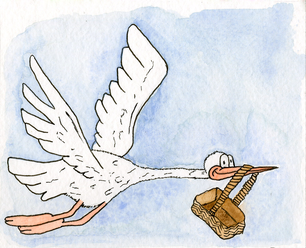 Final Stork Illustration