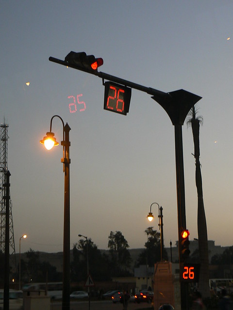 49 Timed traffic lights, Cairo